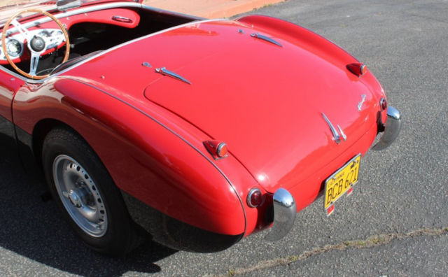 1956 Red Austin Healey 100  BN2 Convertible