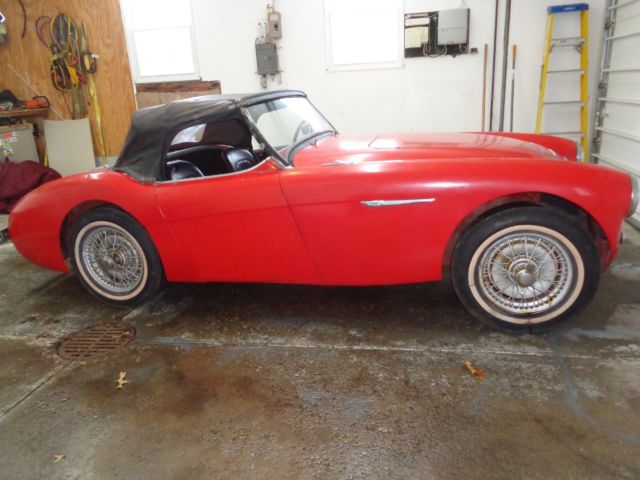 1956 Gun metal Austin Healey 100-4 Convertible