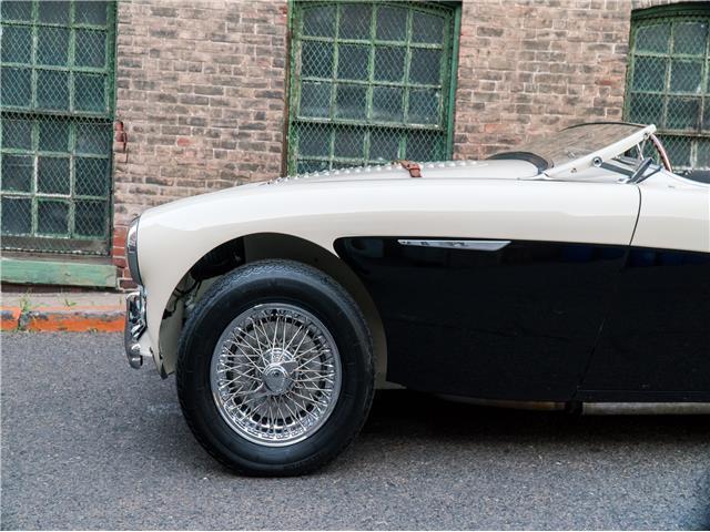 1956 Black Austin Healey Factory 100M LeMans Convertable