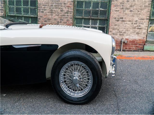 1956 Black Austin Healey Factory 100M LeMans Convertable