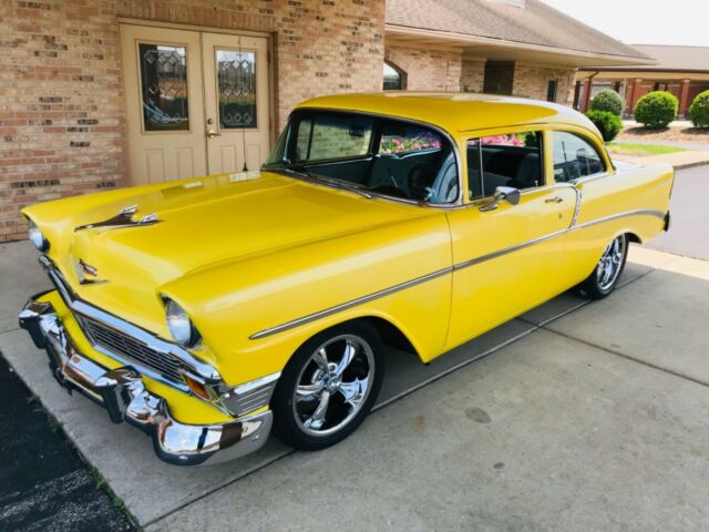 1956 Yellow Chevrolet Bel Air/150/210 Coupe