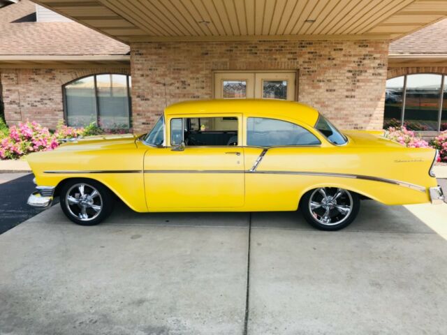 1956 Yellow Chevrolet Bel Air/150/210 Coupe