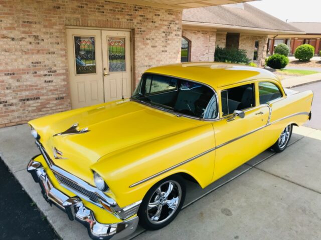 1956 Yellow Chevrolet Bel Air/150/210 Coupe