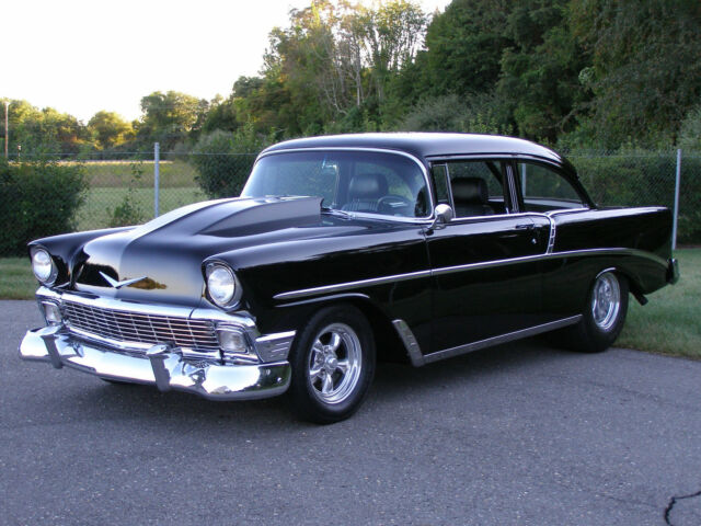 1956 Black Chevrolet Bel Air/150/210 Coupe