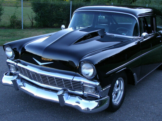 1956 Black Chevrolet Bel Air/150/210 Coupe