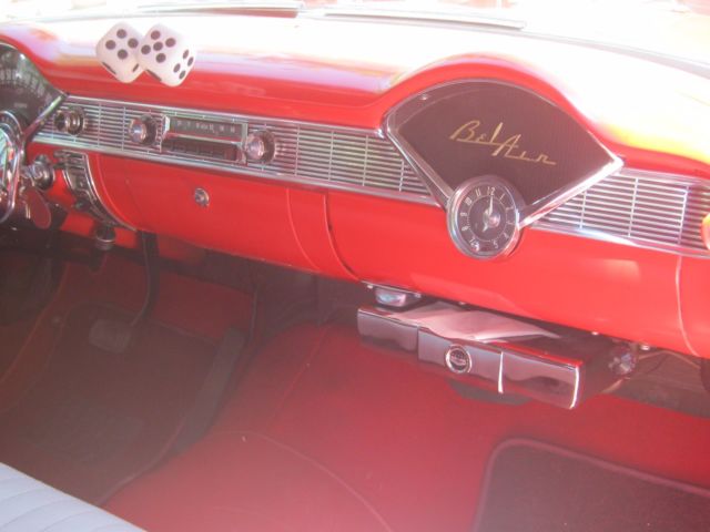 1956 RED Chevrolet Bel Air/150/210 Convertible