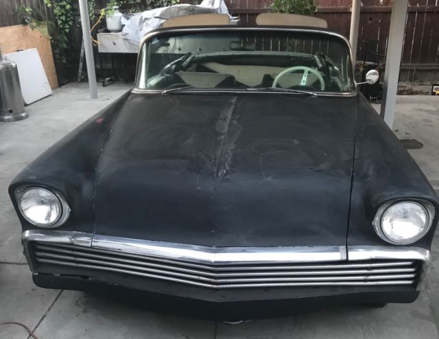 1956 Black Chevrolet Bel Air/150/210 Convertible