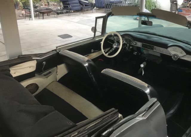1956 Black Chevrolet Bel Air/150/210 Convertible
