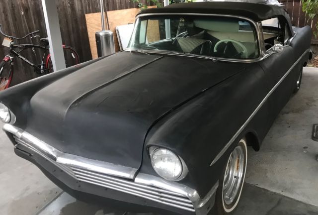 1956 Black Chevrolet Bel Air/150/210 Convertible