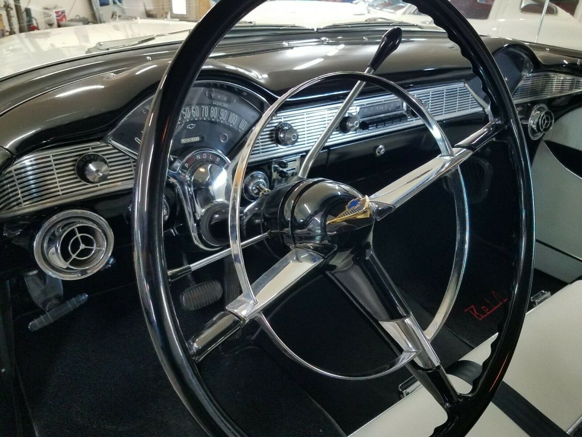 1956 White Chevrolet Bel Air/150/210 Coupe