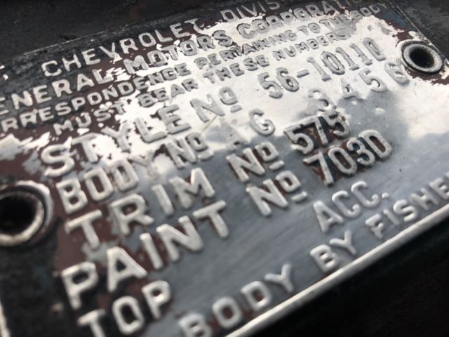 1956 Black Chevrolet Bel Air/150/210