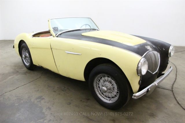 1956 Yellow Austin-Healey 100-4