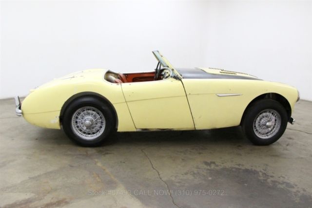 1956 Yellow Austin-Healey 100-4