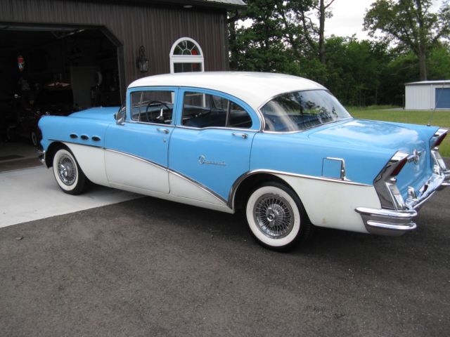 1956 Blue Buick Special 4 door