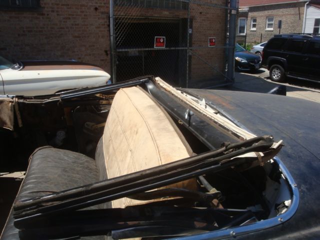1956 Black Cadillac DeVille Convertible