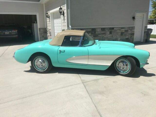 1956 Green Chevrolet Corvette Convertible