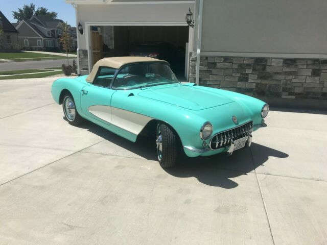 1956 Green Chevrolet Corvette Convertible