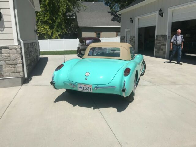 1956 Green Chevrolet Corvette Convertible