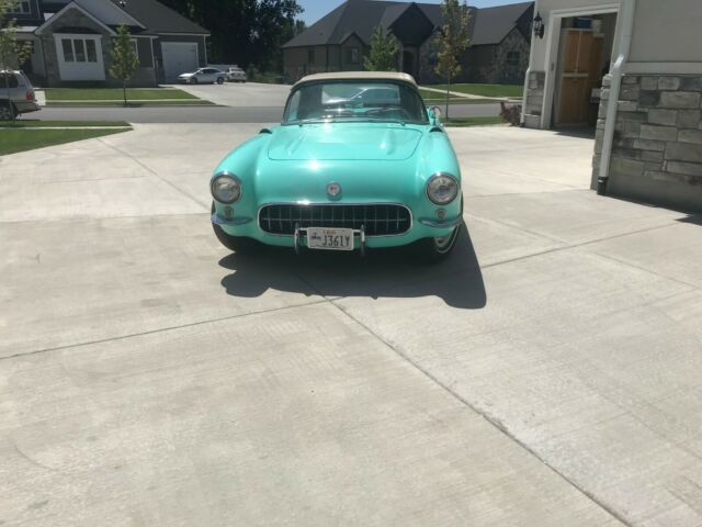 1956 Green Chevrolet Corvette Convertible