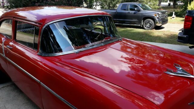 1956 Red Chevrolet Bel Air/150/210 Sedan