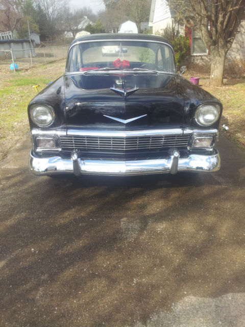1956 Black  Chevrolet Bel Air/150/210 Coupe
