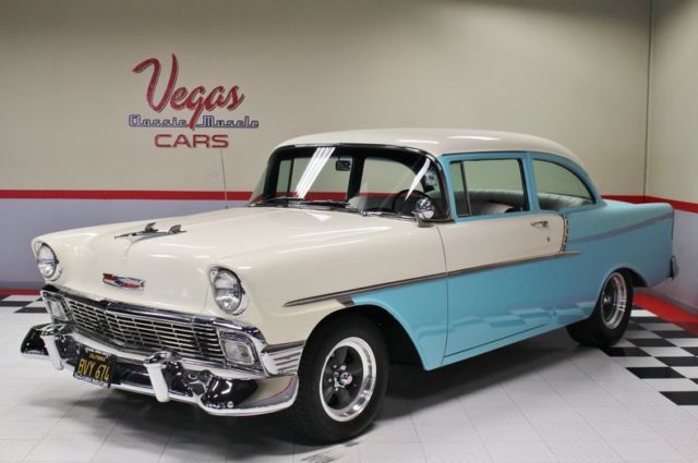 1956 Blue Chevrolet Bel Air/150/210 Hardtop