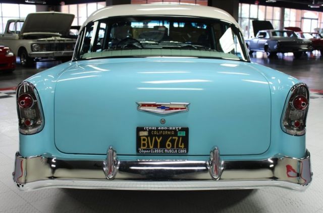 1956 Blue Chevrolet Bel Air/150/210 Hardtop