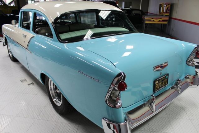 1956 Blue Chevrolet Bel Air/150/210 Hardtop