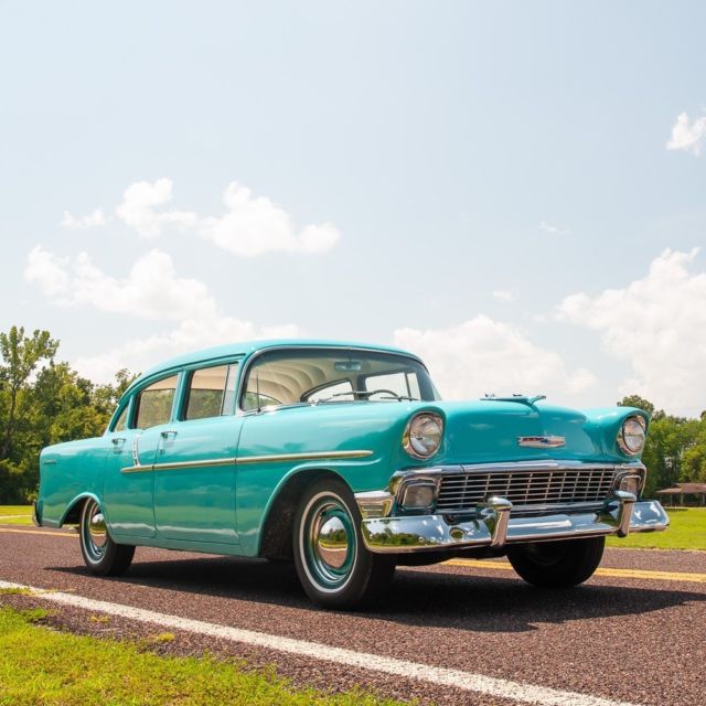 1956 Turquoise Blue Chevrolet Bel Air/150/210 Sedan