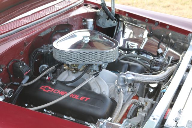 1956 maroon Chevrolet Bel Air/150/210 Coupe