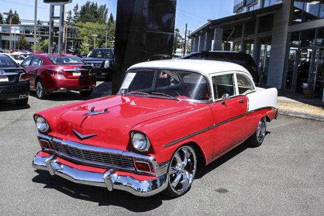 1956 Red Chevrolet Bel Air/150/210 Coupe
