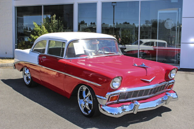 1956 Red Chevrolet Bel Air/150/210 Coupe