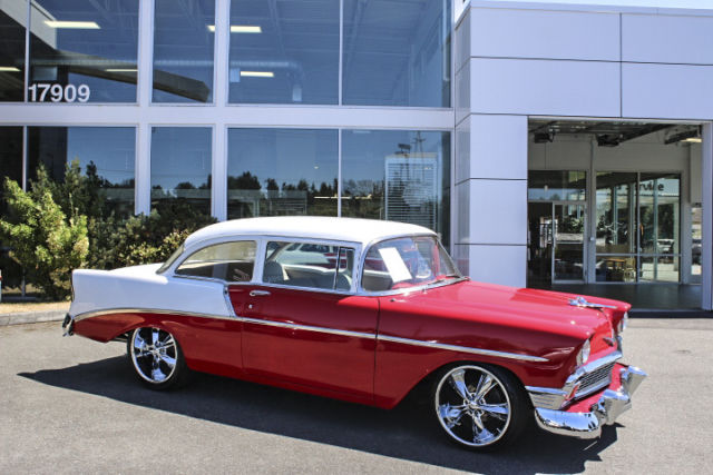 1956 Red Chevrolet Bel Air/150/210 Coupe