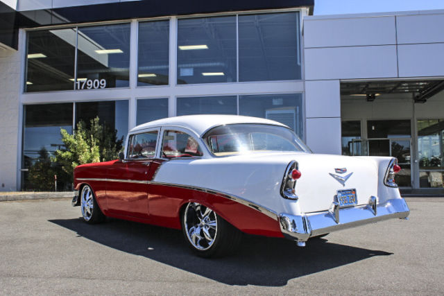 1956 Red Chevrolet Bel Air/150/210 Coupe