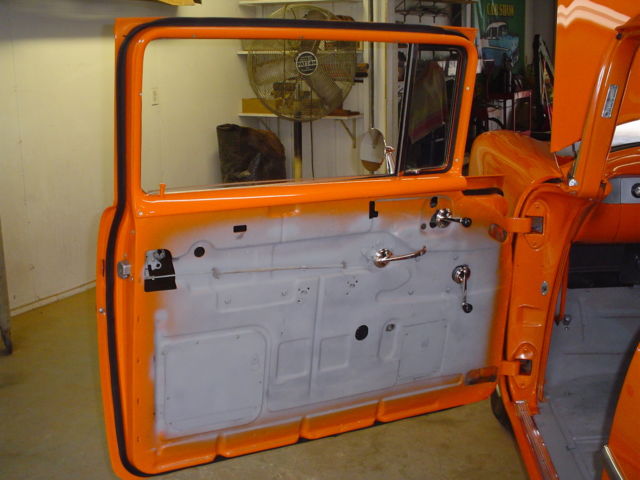 1956 Orange Chevrolet Bel Air/150/210 2 door sedan