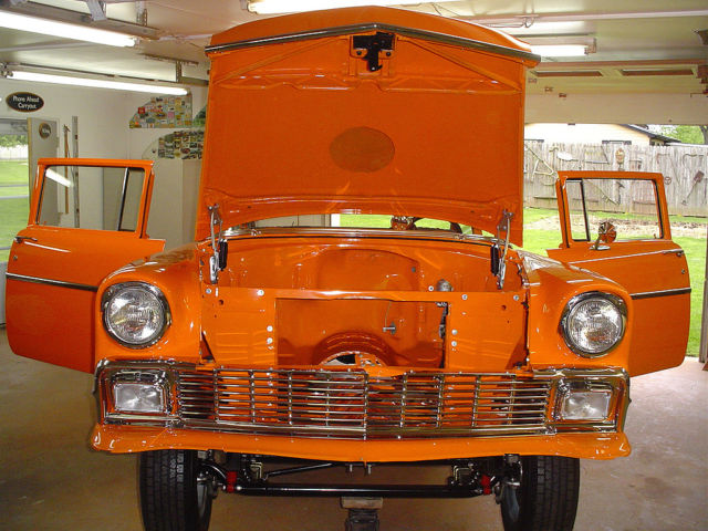 1956 Orange Chevrolet Bel Air/150/210 2 door sedan