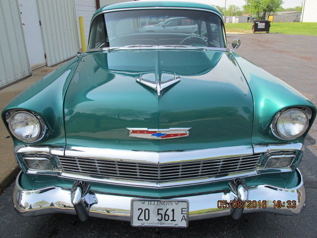 1956 Green Chevrolet Bel Air/150/210 Sedan