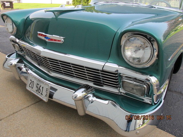 1956 Green Chevrolet Bel Air/150/210 Sedan