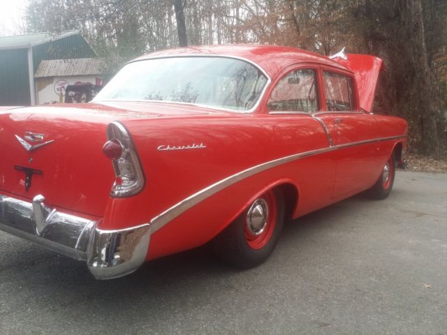 1956 Black Chevrolet Bel Air/150/210 Sedan