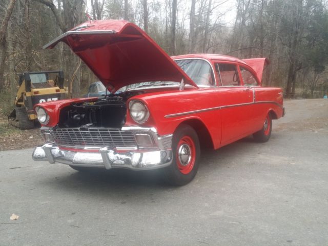 1956 Black Chevrolet Bel Air/150/210 Sedan