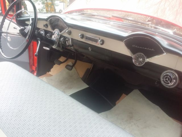 1956 Black Chevrolet Bel Air/150/210 Sedan