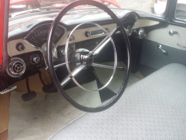 1956 Black Chevrolet Bel Air/150/210 Sedan