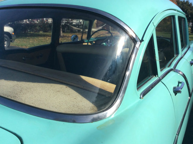 1956 Turquoise  Chevrolet Bel Air/150/210 4 door sedan 