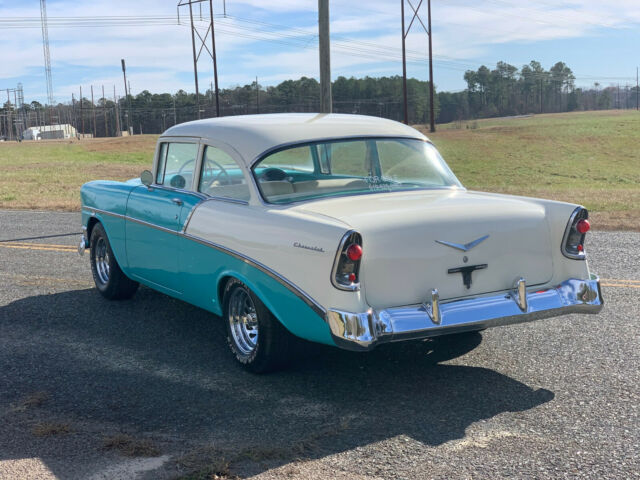 1956 Blue Chevrolet Bel Air/150/210 Sedan