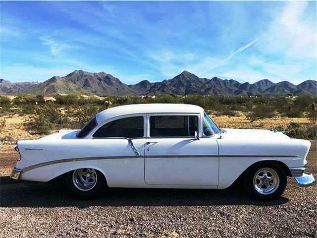 1956 White Chevrolet Bel Air/150/210 --
