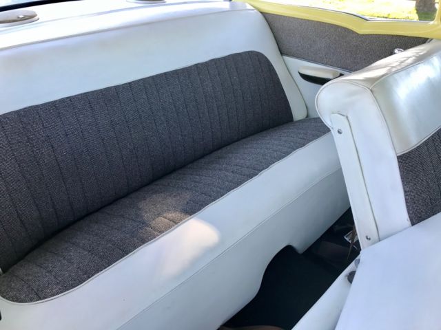 1956 Yellow/White Chevrolet Bel Air/150/210 2 Door Sedan 