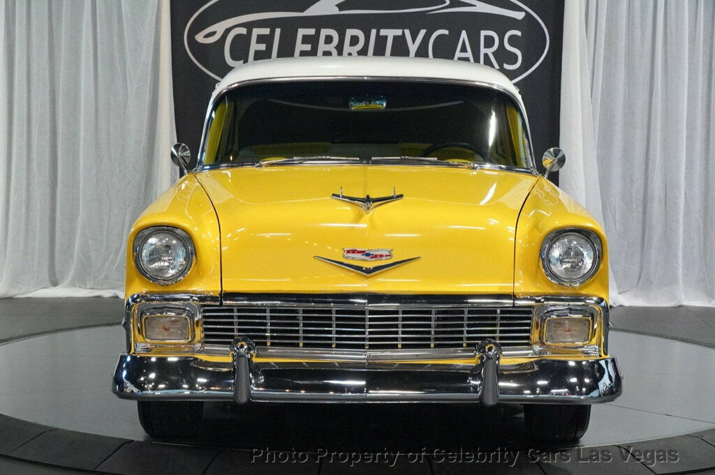 1956 Yellow Chevrolet 210 Coupe