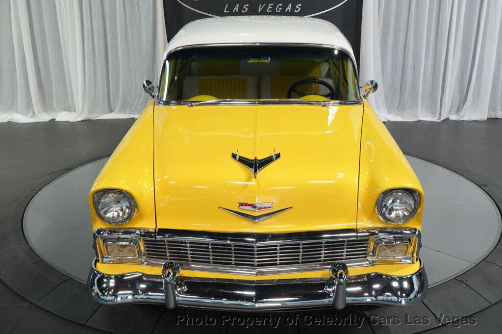 1956 Yellow Chevrolet 210 Coupe