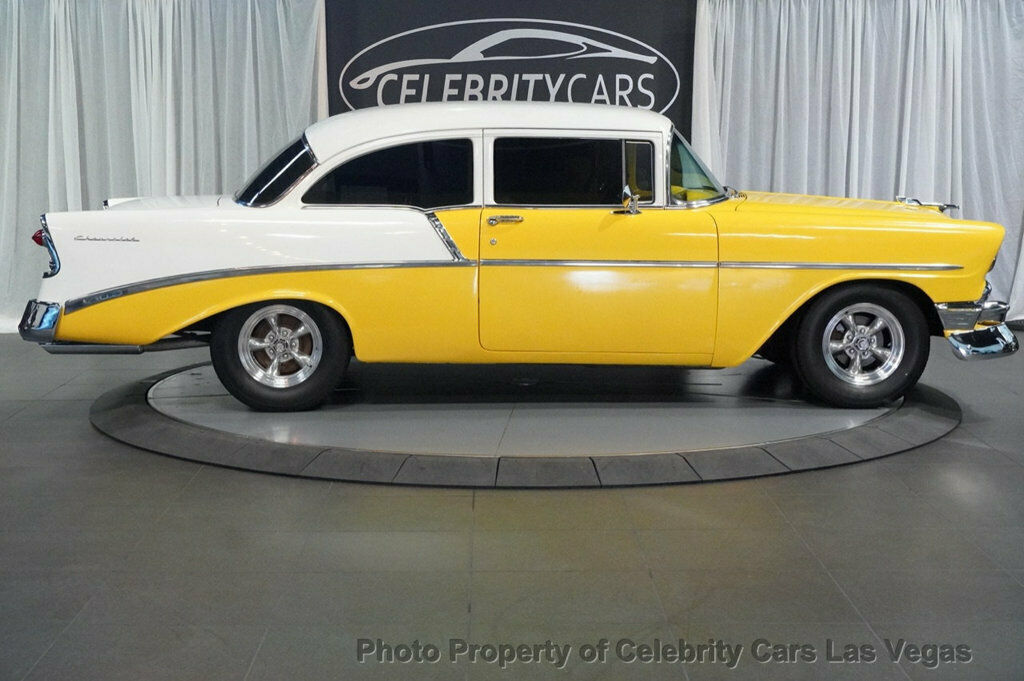 1956 Yellow Chevrolet 210 Coupe