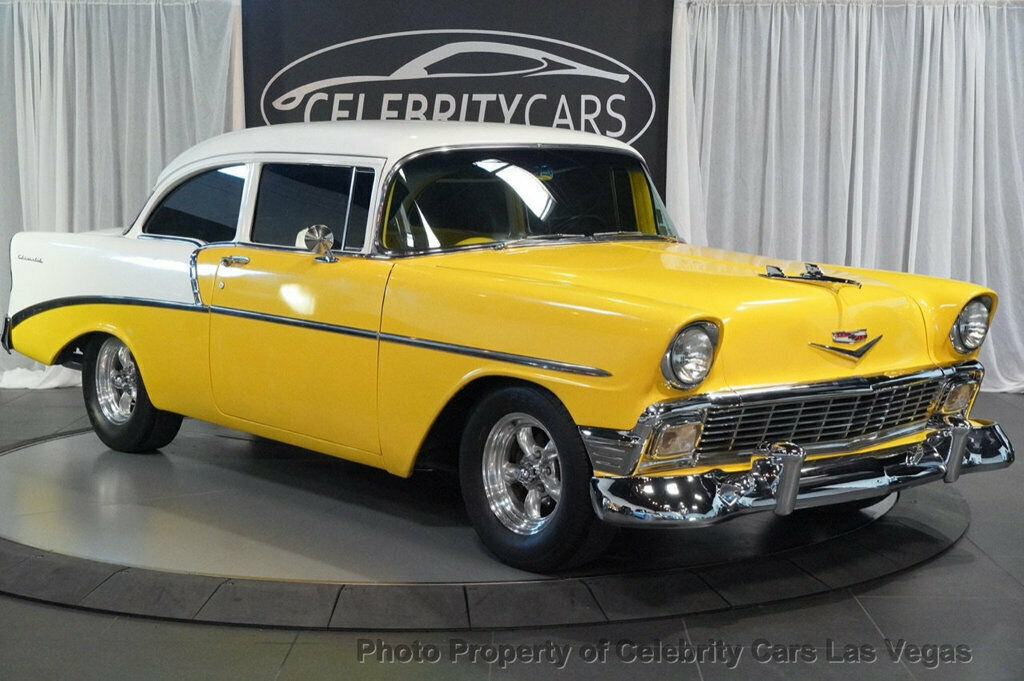 1956 Yellow Chevrolet 210 Coupe